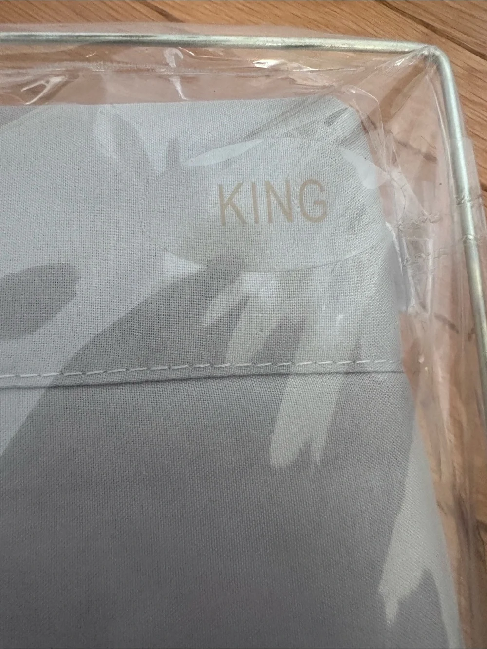 Mellanni Luxury Brushed Microfiber King Flat Bed Sheet - Light Gray